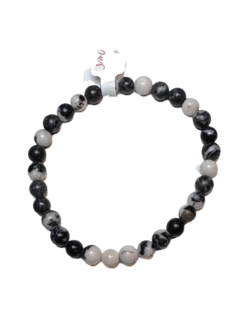 Zebra Jasper bracelet handmade stretchy